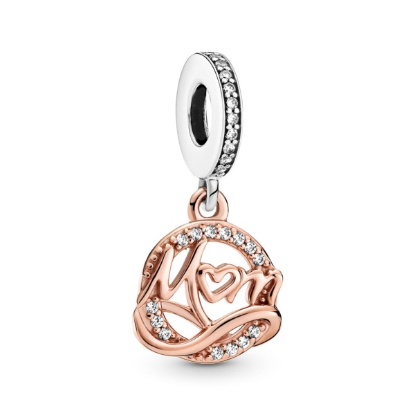 Charm Colgante Mamá en Dos Tonos