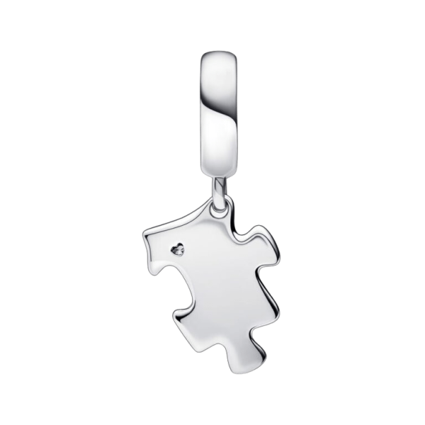 Charm Colgante Pieza de Puzzle Brillante