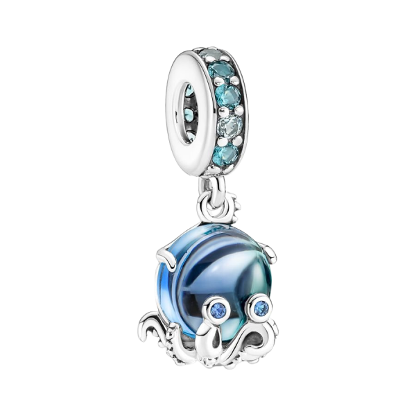 Charm Colgante Pulpo Cristal de Murano
