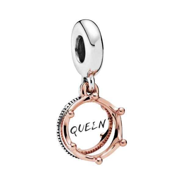 Charm Colgante Reina y Corona Real