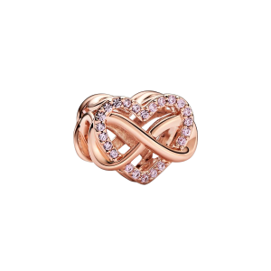 Charm Corazón Rosa Familia Infinito