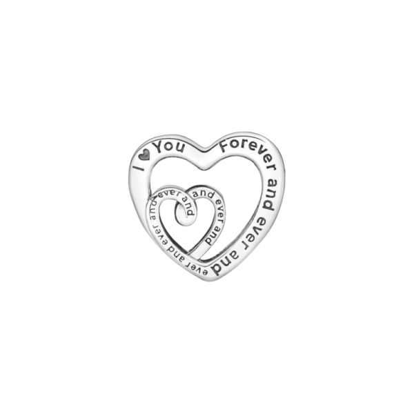 Charm Corazones Infinitos Entrelazados