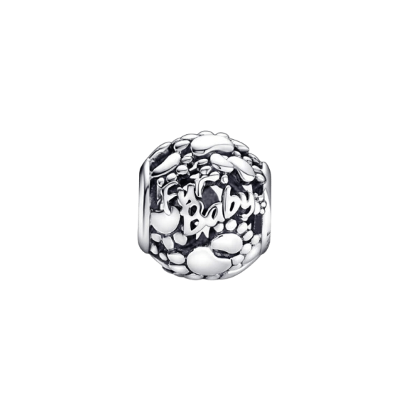 Charm Corazones y Huellas Cachorro
