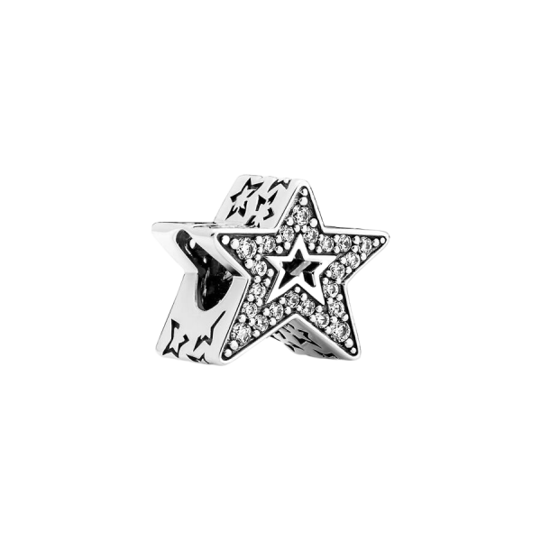 Charm Estrella Asimétrica Brillante