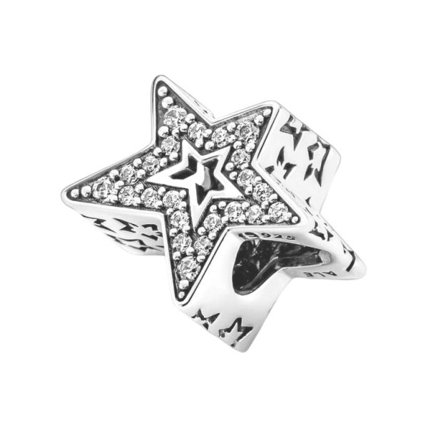 Charm Estrella Asimétrica Brillante