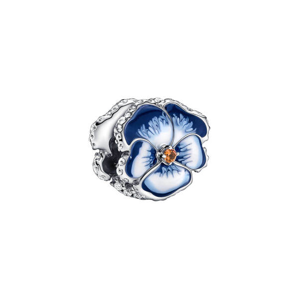 Charm Flor Pensamiento Azul