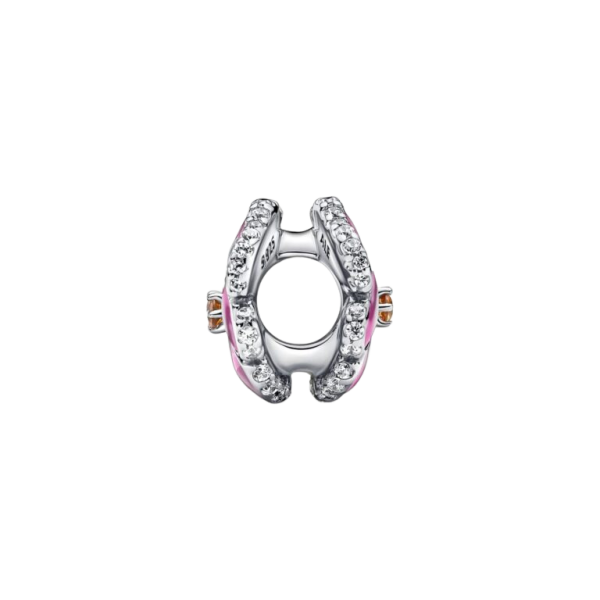 Charm Flor Pensamiento Rosa