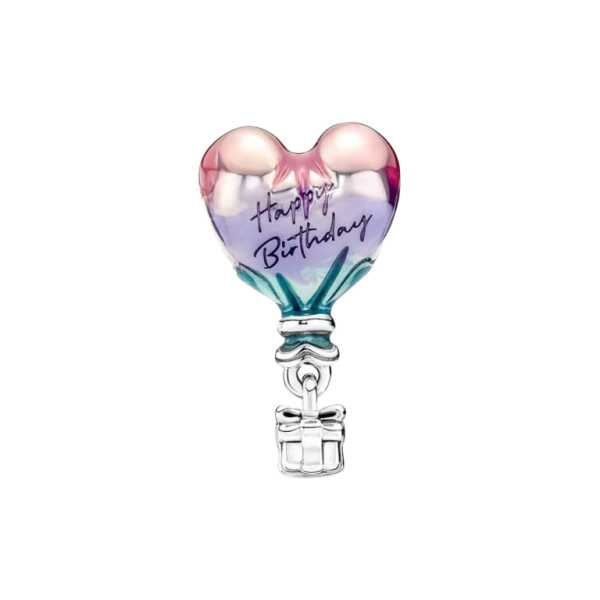 Charm Globo Aerostático Feliz Cumpleaños