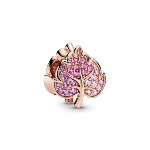 Charm Hoja con pavé deslumbrante