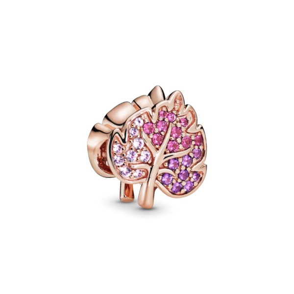 Charm Hoja con pavé deslumbrante