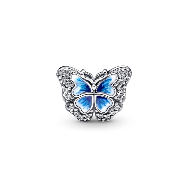 Charm Mariposa Azul Brillante