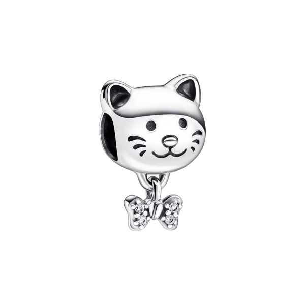 Charm Mascota Gato y Lazo