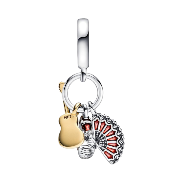 Charm colgante Guitarra Española, Zapato Flamenco y Abanico
