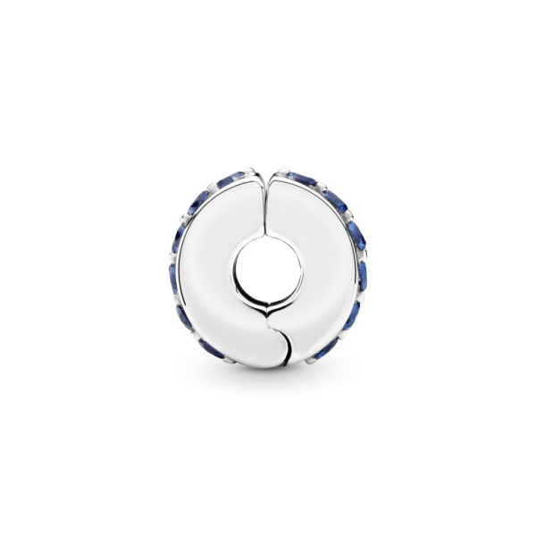 Charm de Clip Azul Brillante