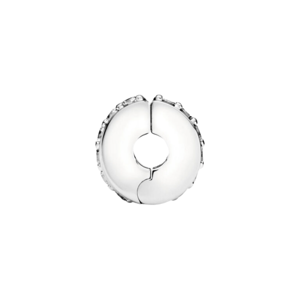 Charm de Clip Fila Brillante Transparente