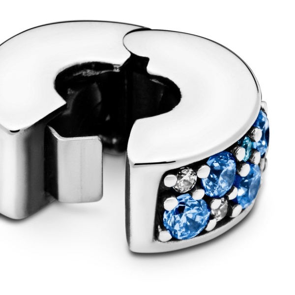 Charm de Clip Pavé Azul