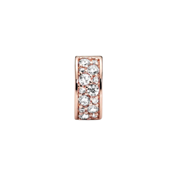 Charm de clip Pavé Transparente