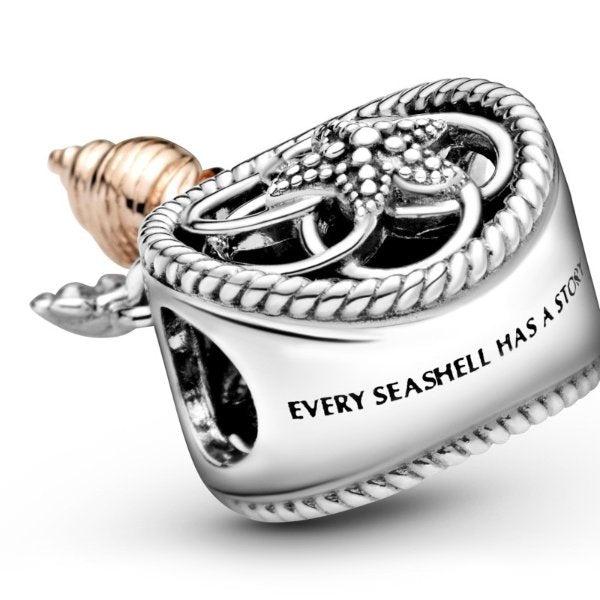 CHARM EN FILIGRANA EN PLATA ATRAPASUEÑOS CON CARACOLAS