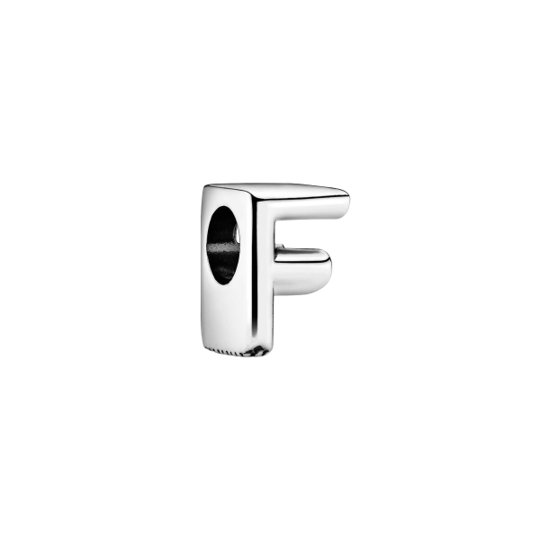 Charm en plata de ley Letra F