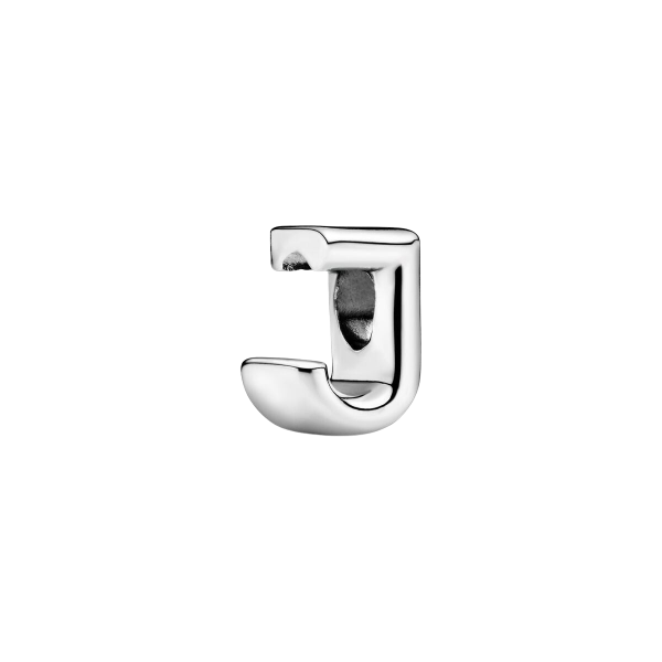 Charm en plata de ley Letra J