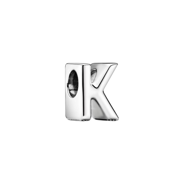 Charm en plata de ley Letra K