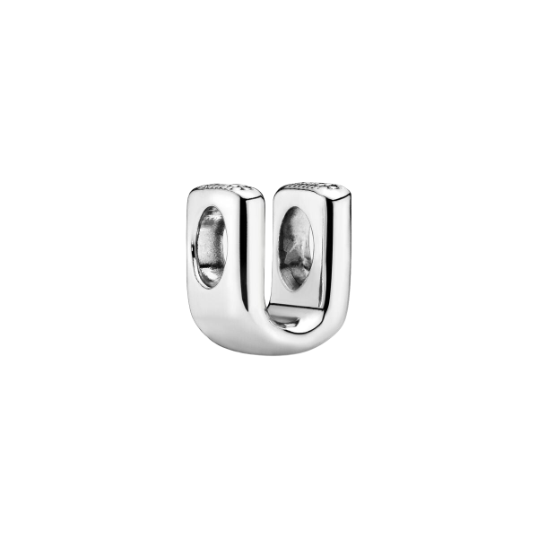 Charm en plata de ley Letra U