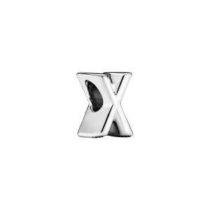 Charm en plata de ley Letra X