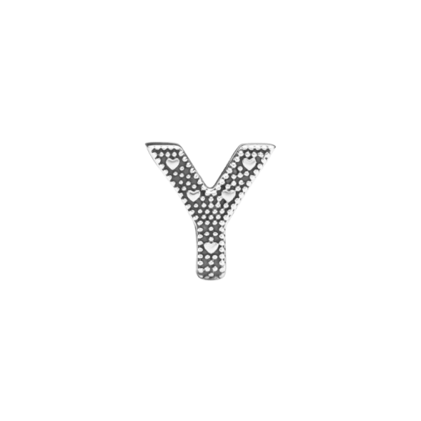 Charm en plata de ley Letra Y