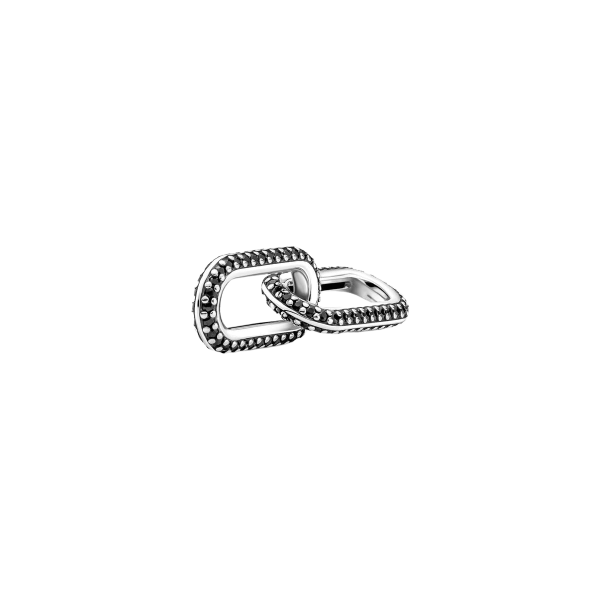 Link Doble en Pavé Negro Pandora ME