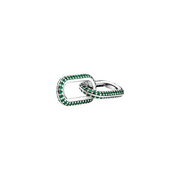 Link Doble en Pavé Verde Pandora ME