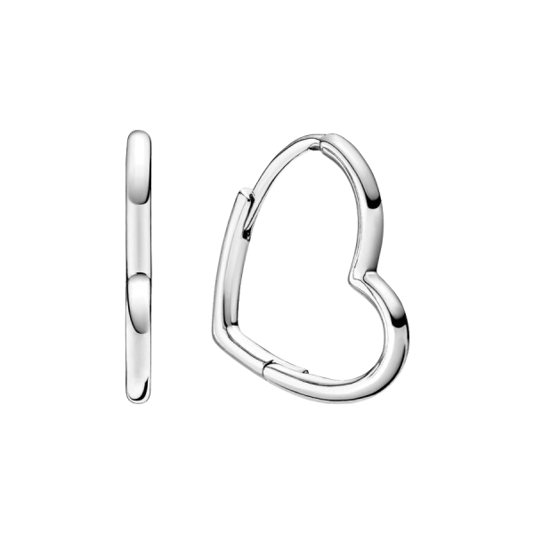 Pendientes de Aro Corazón Asimétricos