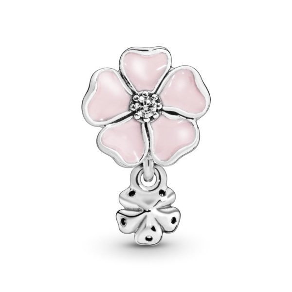 Poemas de flores, esmalte rosado y cz clara