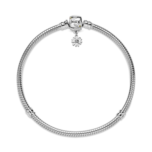 Pulsera Diseño Cola de Ratón con Cierre de Margaritas Moments de Pandora