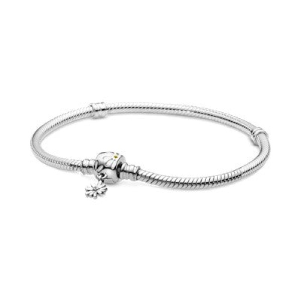 Pulsera Diseño Cola de Ratón con Cierre de Margaritas Moments de Pandora