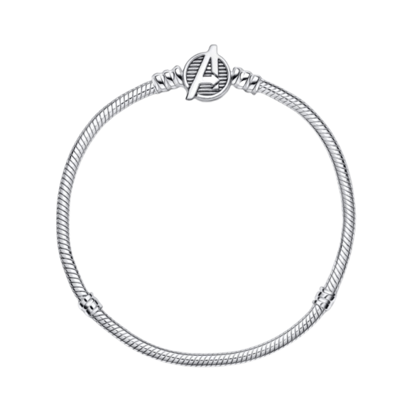 Pulsera Pandora Moments Cadena de Serpiente Cierre Logo Los Vengadores de Marvel
