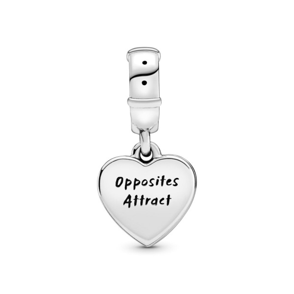 Disney Lady and the Tramp Heart Dangle Charm