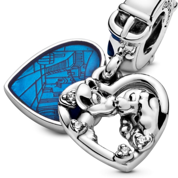 Disney Lady and the Tramp Heart Dangle Charm