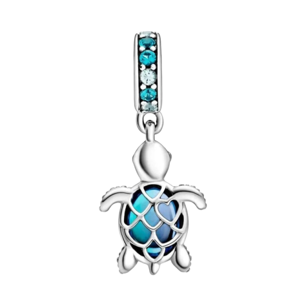 Charm Colgante Tortuga Marina en Cristal de Murano