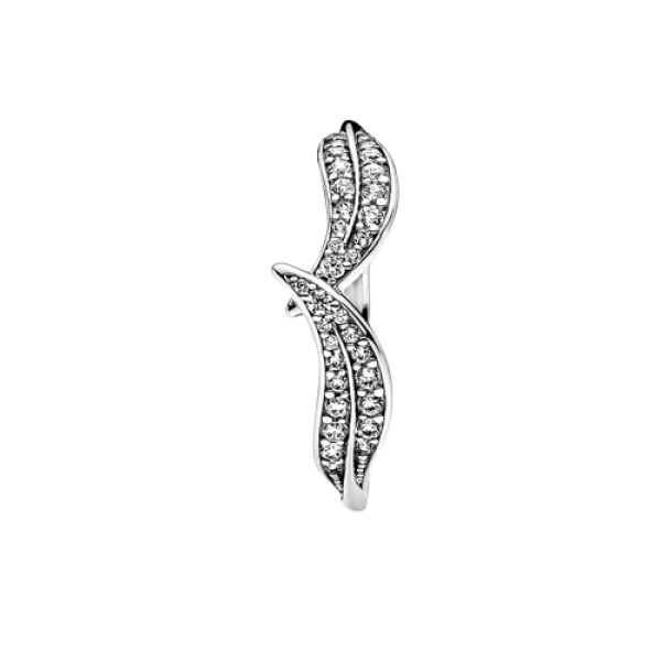 Anillo en plata de ley Hojas Brillantes
