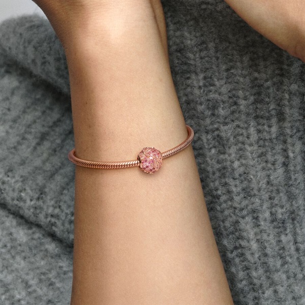 Charm Margaritas de Pavé Rosa