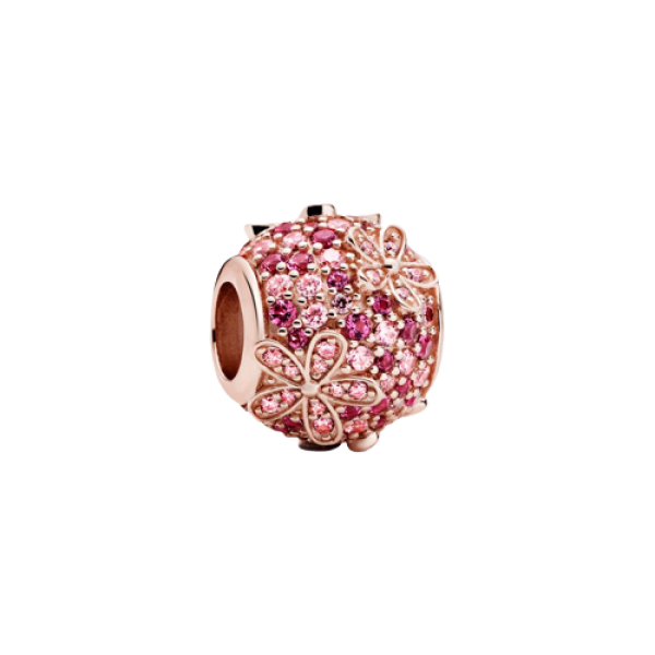 Charm Margaritas de Pavé Rosa