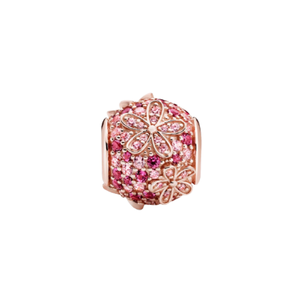 Charm Margaritas de Pavé Rosa