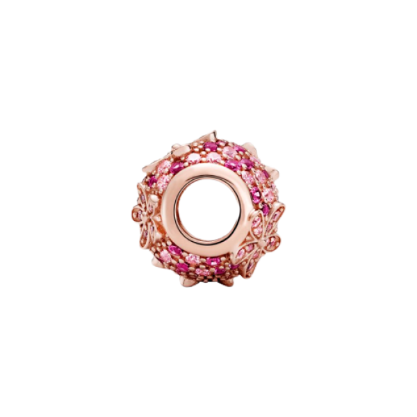 Charm Margaritas de Pavé Rosa