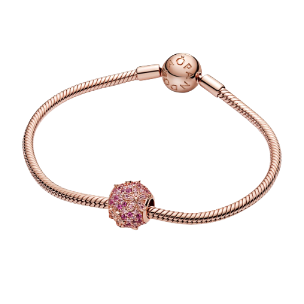 Charm Margaritas de Pavé Rosa