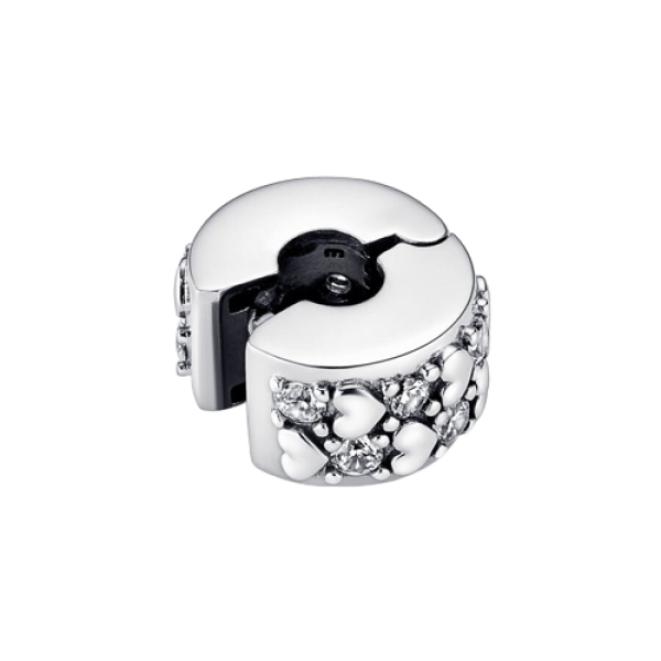 Charm Clip Infinite Hearts Sparkling