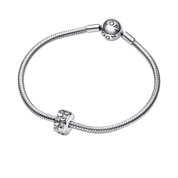 Charm Clip Infinite Hearts Sparkling
