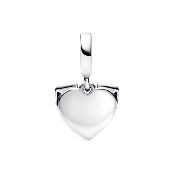 Charm Colgante Doble Corazón y Perro