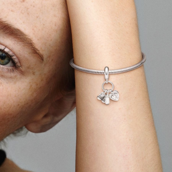 Charm colgante en plata de ley Mi Bebé