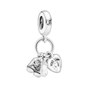 Charm colgante en plata de ley Mi Bebé
