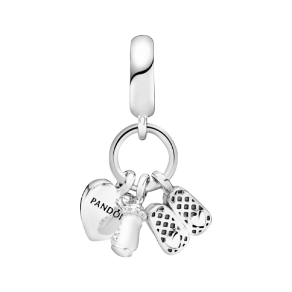 Charm colgante en plata de ley Mi Bebé